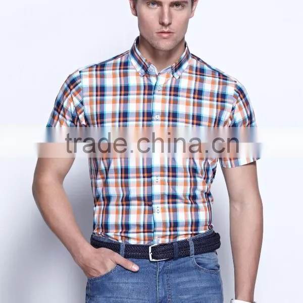 Egyptian Cotton Plaid Men Shirt SHL100 photo-4