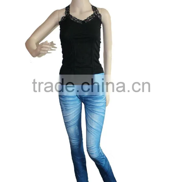 Seamless Jean Polyester Lady Legging photo-4