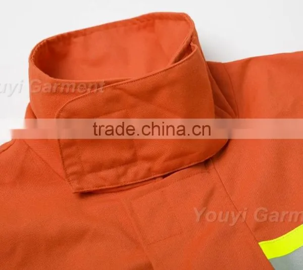 High Vis Orange Cotton Reflective Safety Fire Fighter Clothing photo-3