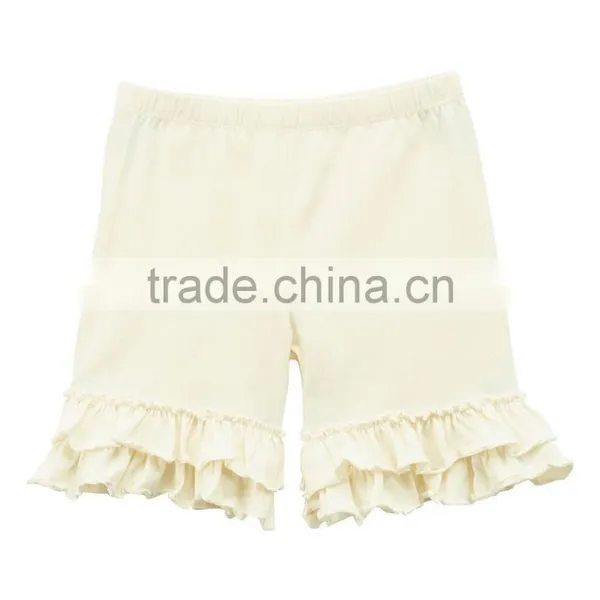 Hot Sale Custom Candy Color Girls Ruffle Shorts Cute Kids Ruffle Pants Wholesale Children's Clothing photo-2