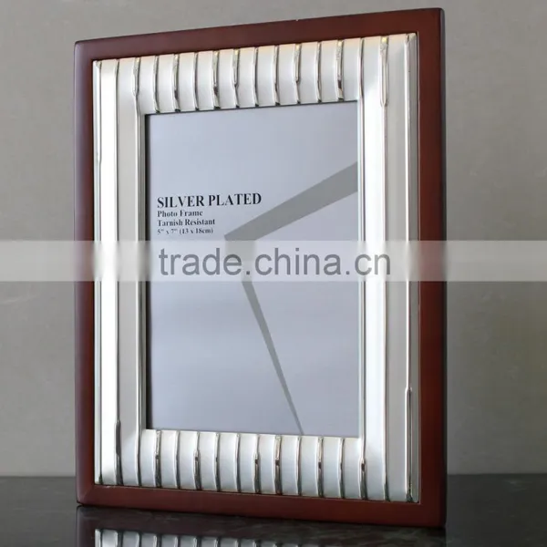 High Quanlity Assorted Design Wooden Silver Plated Photo Frame Trophy KJJ-05 photo-5