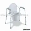 Steel Commode Wheelchair (chair, Commode Chair. Toilet Chair)