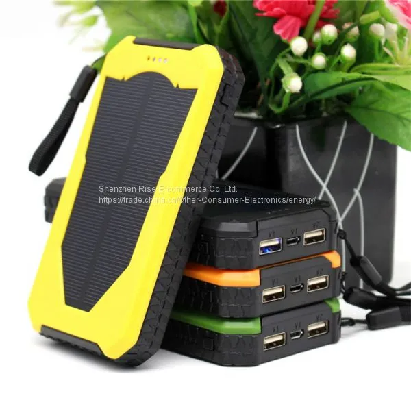 12000mah Portable Solar Charger Waterproof Mobile Phones Solar Power Bank photo-5