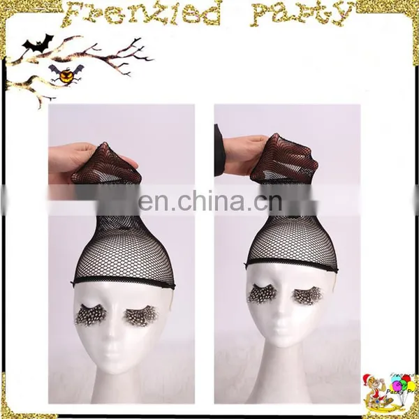 Black Unisex Stocking Snood Nylon Stretch Wig Caps FGWA-1004 photo-2
