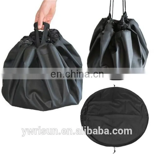 Black Polyester Waterproof Wetsuit Changing Mat/Bag Perfect for Beach Surf photo-6