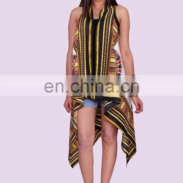 Indian Beautiful Dashiki African Loose Shawl Kimono Cardigan Boho Cotton Top Jacket Blouse