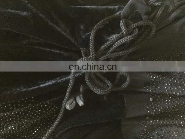 Black Colour Lycra(Stretchable) + Velvet With Stone Button Work & Embroidery Work / Islamic Wear Lycra Burkha Collection photo-5