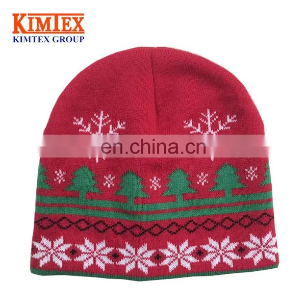 Acrylic Jacquard Beanie Hat
