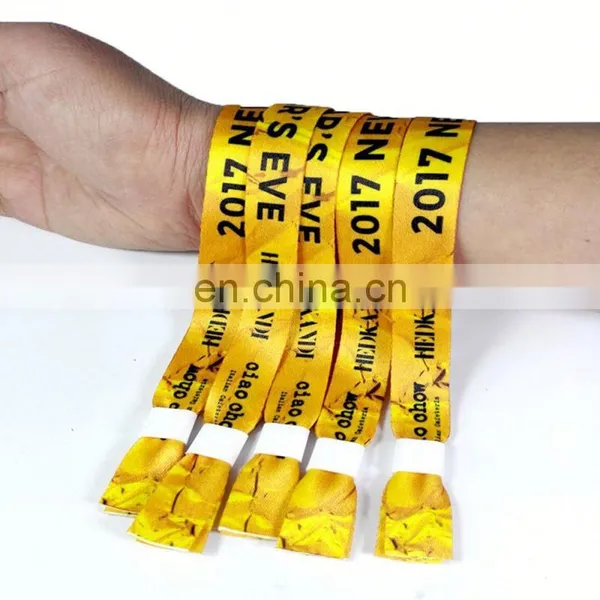 Custom Logo Fabric Wristbands With Clik Clips for Sublimation or Vinyl Print photo-2