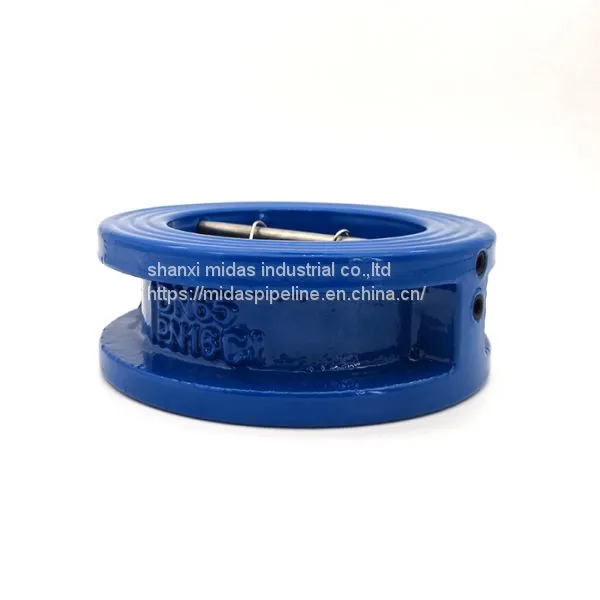 Mini Ductile Cast Iron Aom Wafer Check Valve PN10 DN65mm photo-3