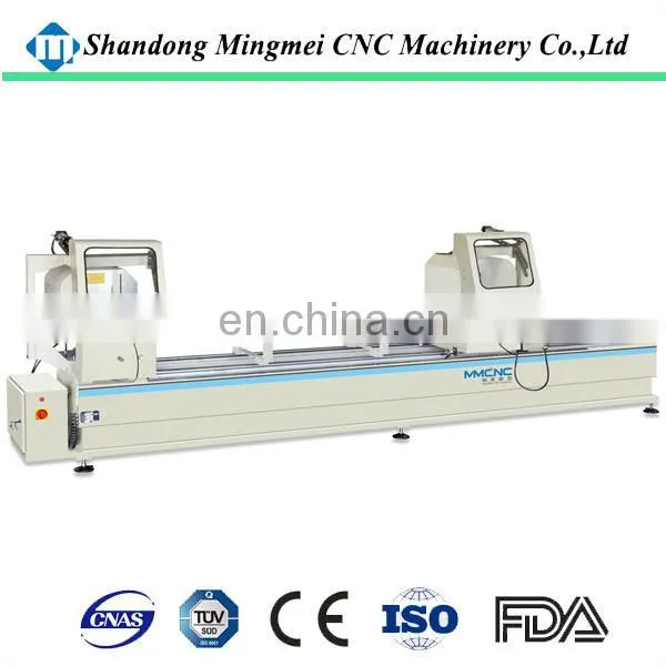 Aluminium and UPVC Profiles Semi-Automatic Double Head Cutting Saw Machine photo-5