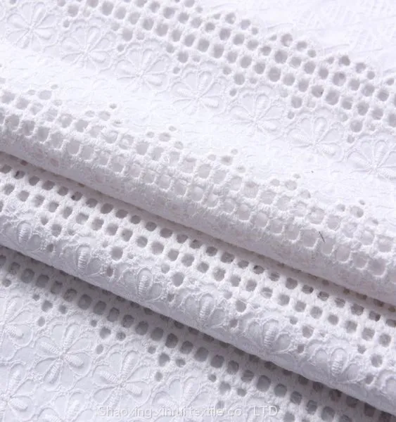 Lace Cotton Fabric With Embroidery photo-3