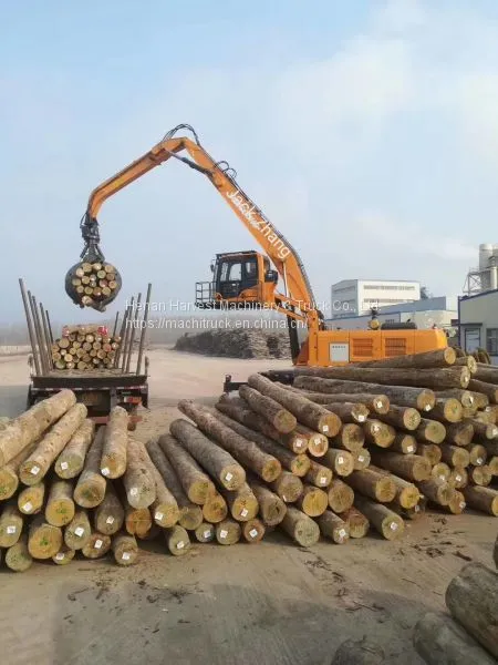 China 26 Ton 1.0cbm Hydraulic Tyre Grapple Excavator Grab Wood Machine
