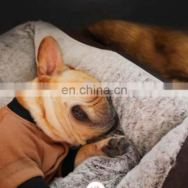 Durable Pet Bed Machine Washable Medium Dog Bed Comfortable Plush Puppy Pet Sofa photo-5