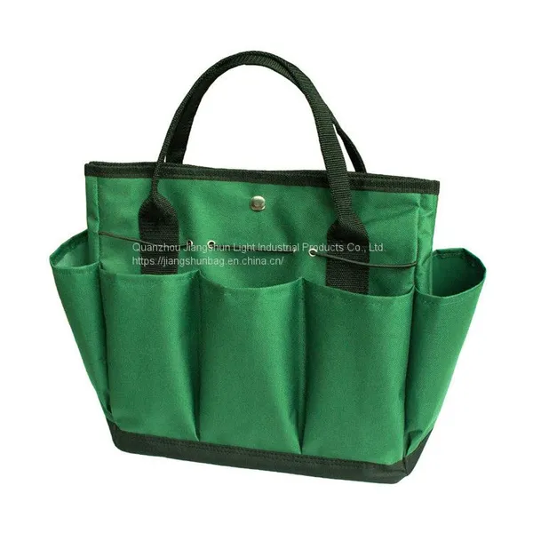 High Quality Oxford Handbag Tote Open Garden Tool Set With Bag Bucket Green for Storage photo-5
