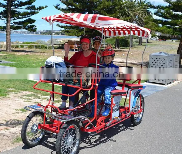 Multi-color 4 Wheel Pedal Surrey Bicycle photo-4