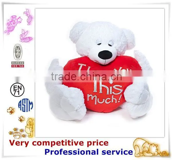 OEM Stuffed Toy,Custom Plush Toys, Valentine White Bear photo-5