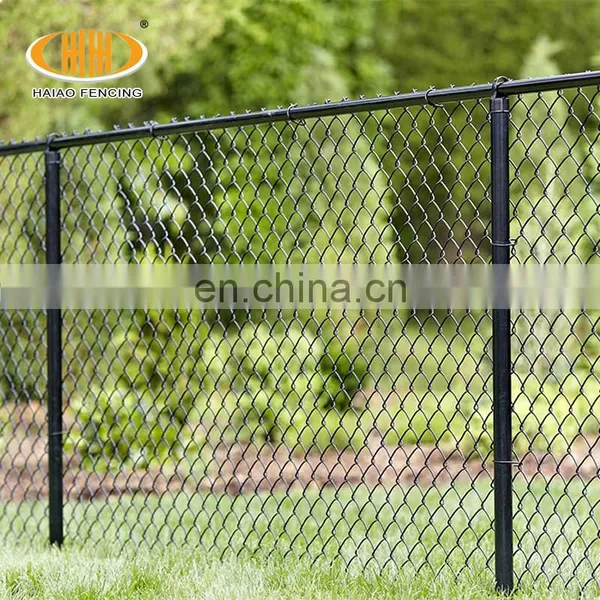 2021 New Arrival Black PVC Coated Chainlink Fence Chain Link Fence for Football Playground photo-2