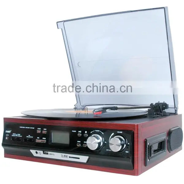 Belt-drive Turntable Player, Classic Phonograph, Record Player With Cassette photo-4