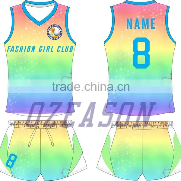 Dry Fit Sublimation Custom Beach Volleyball Jerseys for Girls photo-3