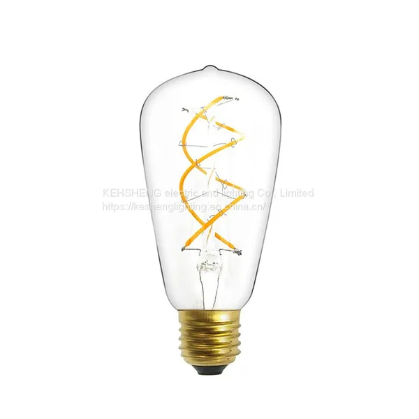 ST64 LED Filament Bulb 1w/2w/4w/5W/6w/7w/8w LED Edison Bulb E26/E27 Dimmable photo-4
