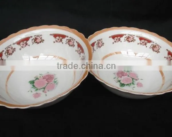 Round Porcelain Japanese Rice Bowls, Enamel Bowl, Ceramic Soup Bowl photo-4