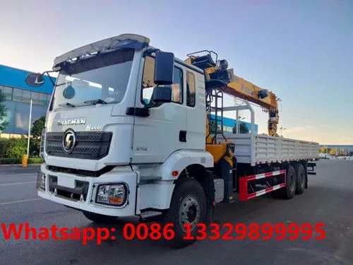 Customized SHACMAN Brand 6*4 LHD/RHD H3000 12T Telescopic Crane Boom Mounted on Cargo Truck for Sale, photo-4