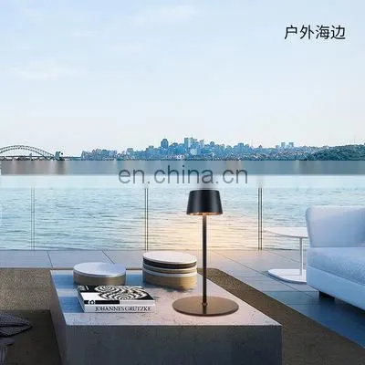 Cosmetic LED Desk Lamp Wireless Charger Table Light Aluminum Desk Lamp With Outlet Table Lamp photo-4