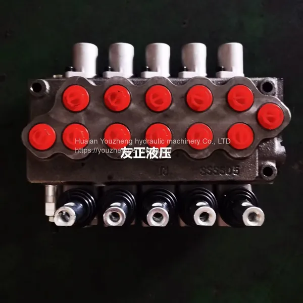 Supply three-position four-way hydraulic valve multi-way directional valve 2 Double spring self-reset 31.5