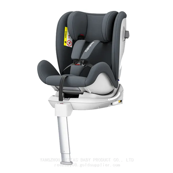 Ergonomic Design Headrest Pillow 360 Rotating ISOFIX Baby Car Seat With Iron Support Leg photo-2