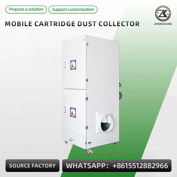 Mobile Cartridge Dust Collector Industrial Pulse Jet Dust Remover Welding Fume Purifier photo-2