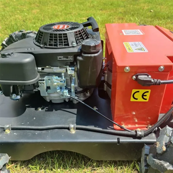 VIGORUN Industrial 224cc 4-Stroke Petrol Gasoline Engine 24V Steel Chassis Self Propelled Remote Control Steep Slope Mower photo-5