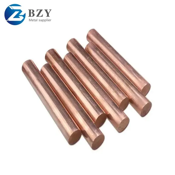 Alta calidad C101 Barra redonda de cobre de diámetro 2 - 90mm, media endurecida, cobre puro al 99.9%, cobre rojo