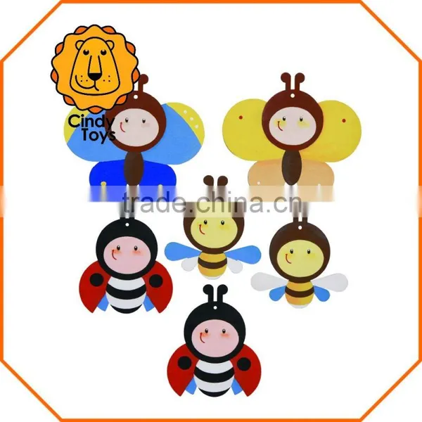 DIY Wooden Decoration Craft Funny Little Insects 6 Pcs for Kids in Spring photo-2