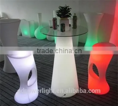 PE Plastic Bar Table With LED Light and Remote Control YXF-50120H photo-3