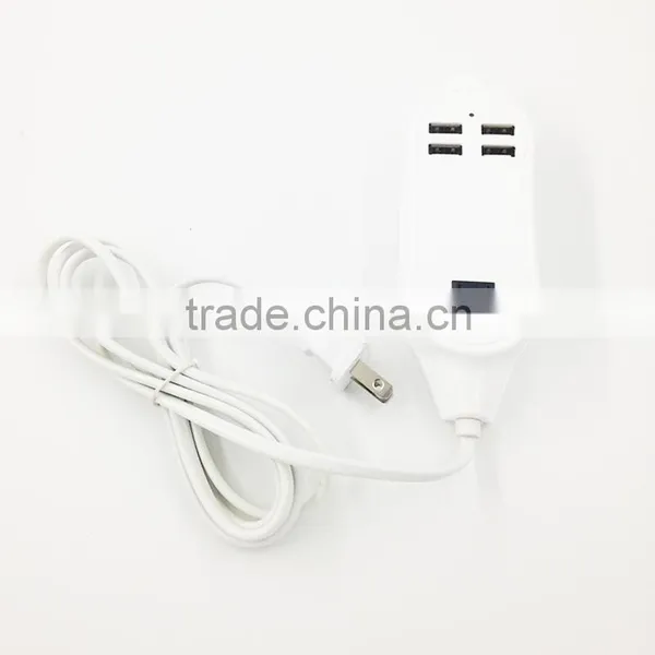 High Speed 5v 3a 4usb Port ac Power Wall Charger for Cellphone photo-3