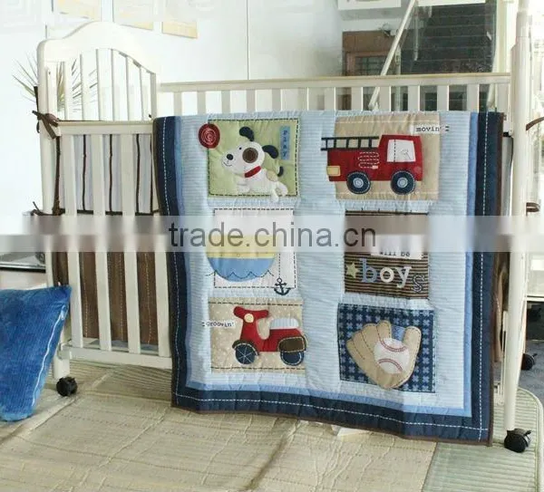 100% Cotton Embroidery Nursery Bedding Set photo-5