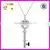 Wholesale Women Accessories Jewellery 925 Sterling Silver Key Pendant Chain Necklace