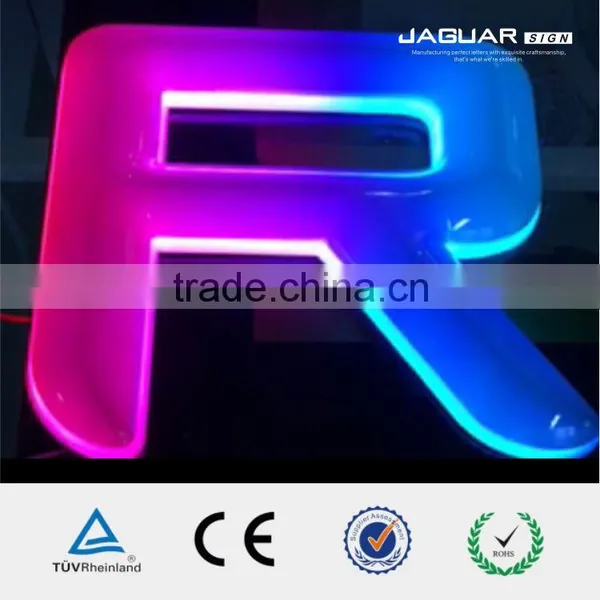 Top Quality Outdoor Usage Changeable Acrylic Moving Led Illuminous Letters Sign photo-2