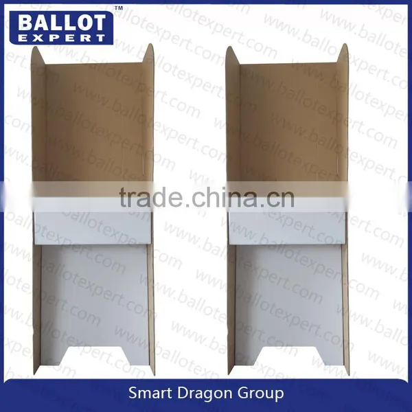 Corrugated Plastic Lightweight Economical Voting Booth Floor Stand photo-3