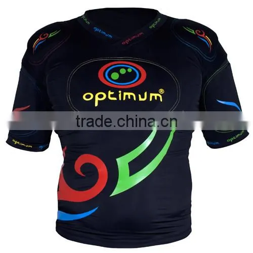 Custom Rugby Protection Padded Top Short American Football Pro Combat Compression Gear Padded Protection Wear photo-2