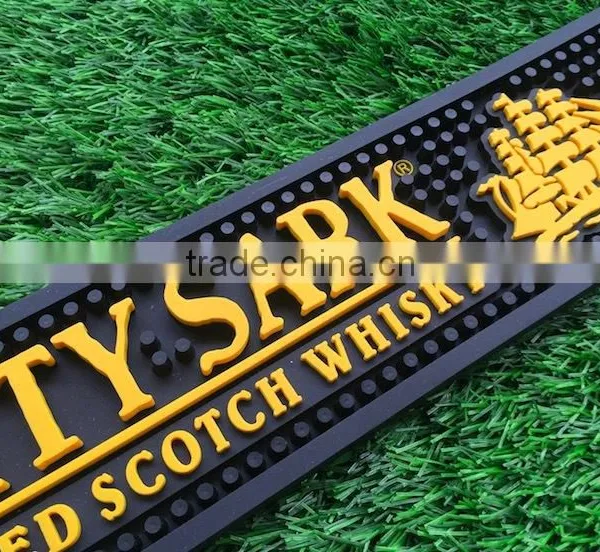 Soft PVC Beer Drip Mat ELINK Nitrile Washable Bar Rail Mat photo-2
