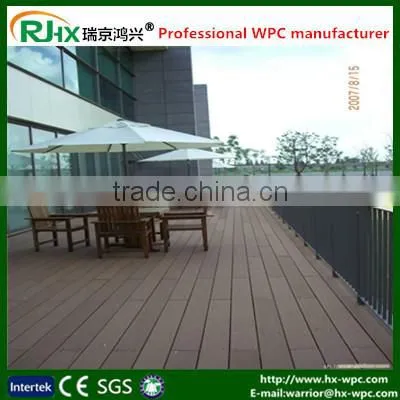Extruded Plastic Composite Decking With PE Material Outdoor Solid WPC Deck photo-3