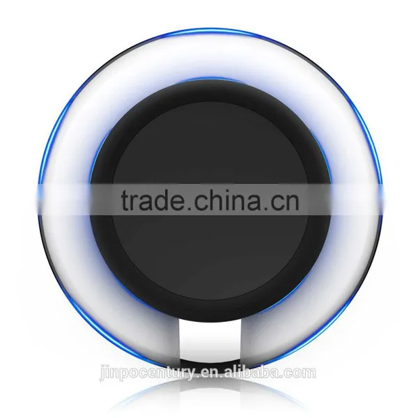 High Quality Black White Round Wireless Charger Charging Pad for Samsung S3 S4