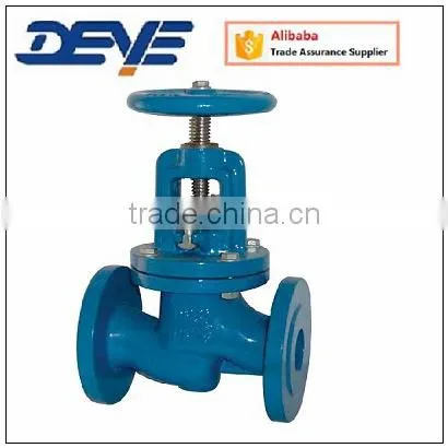 DIN 3202 F1 Gray Cast Iron Flanged Globe Valve Metal Seat