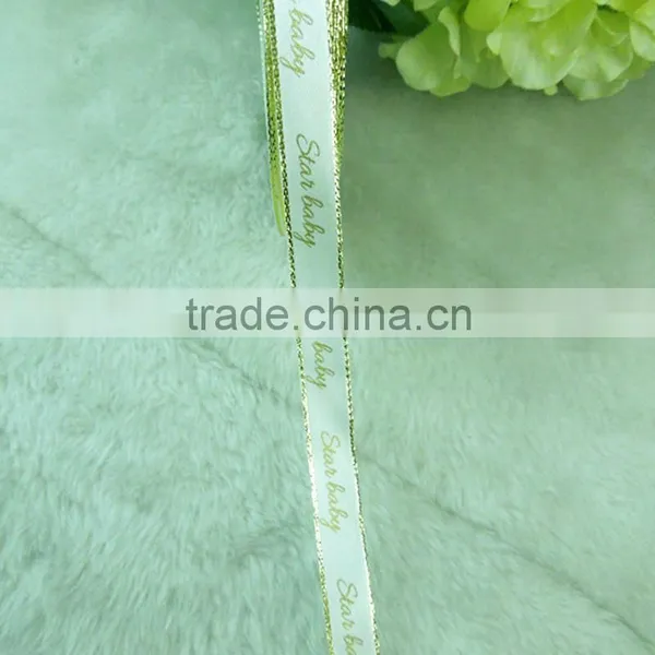 Promotional Single Face Silver Satin Ribbon With Logo photo-4