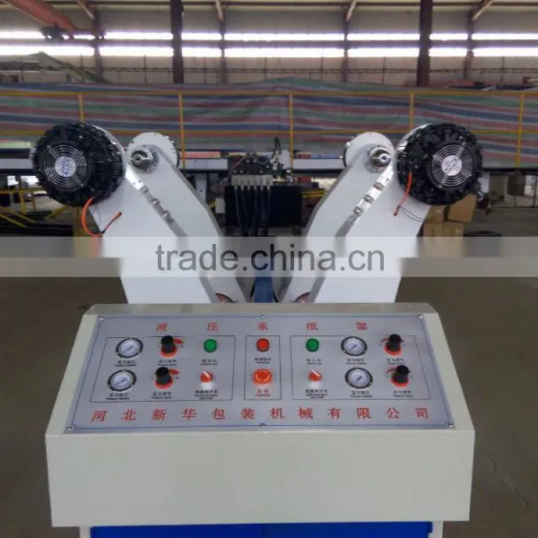 Hydraulic mill roll stand machine for paperboard