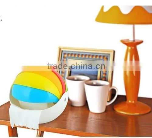 Eco-friendly Colorful Clear Plastic Tissue Box
