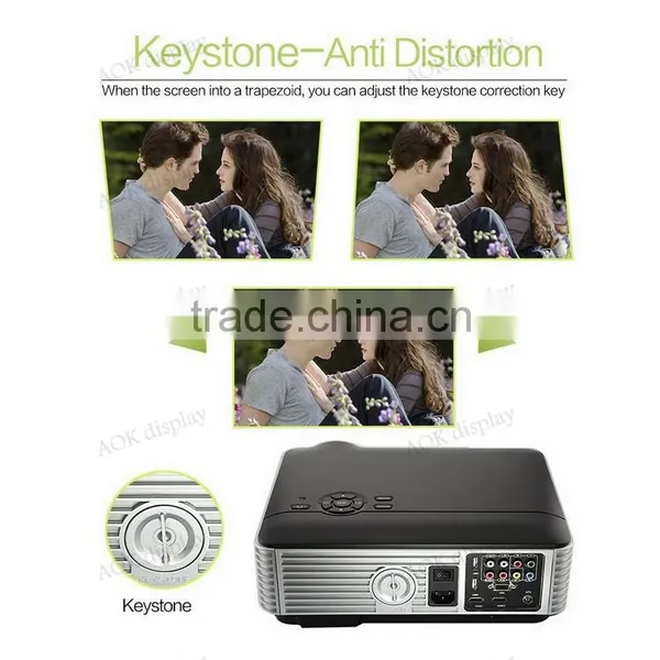 1080P Video Projector 1280*800 4200 Lumens HD Home Theater Multimedia LCD Projector HDMI USB TV DVD WII photo-4