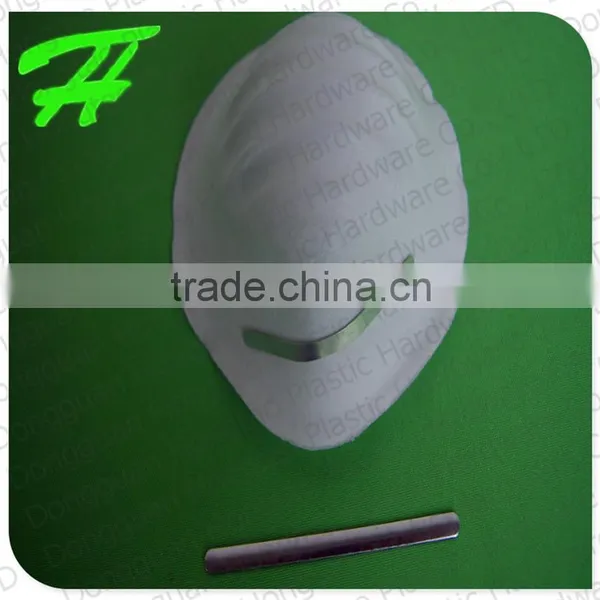 Exposed Pure Aluminum/metal Nose Clip/piece 90*5.0*0.5mm for Folding Mask